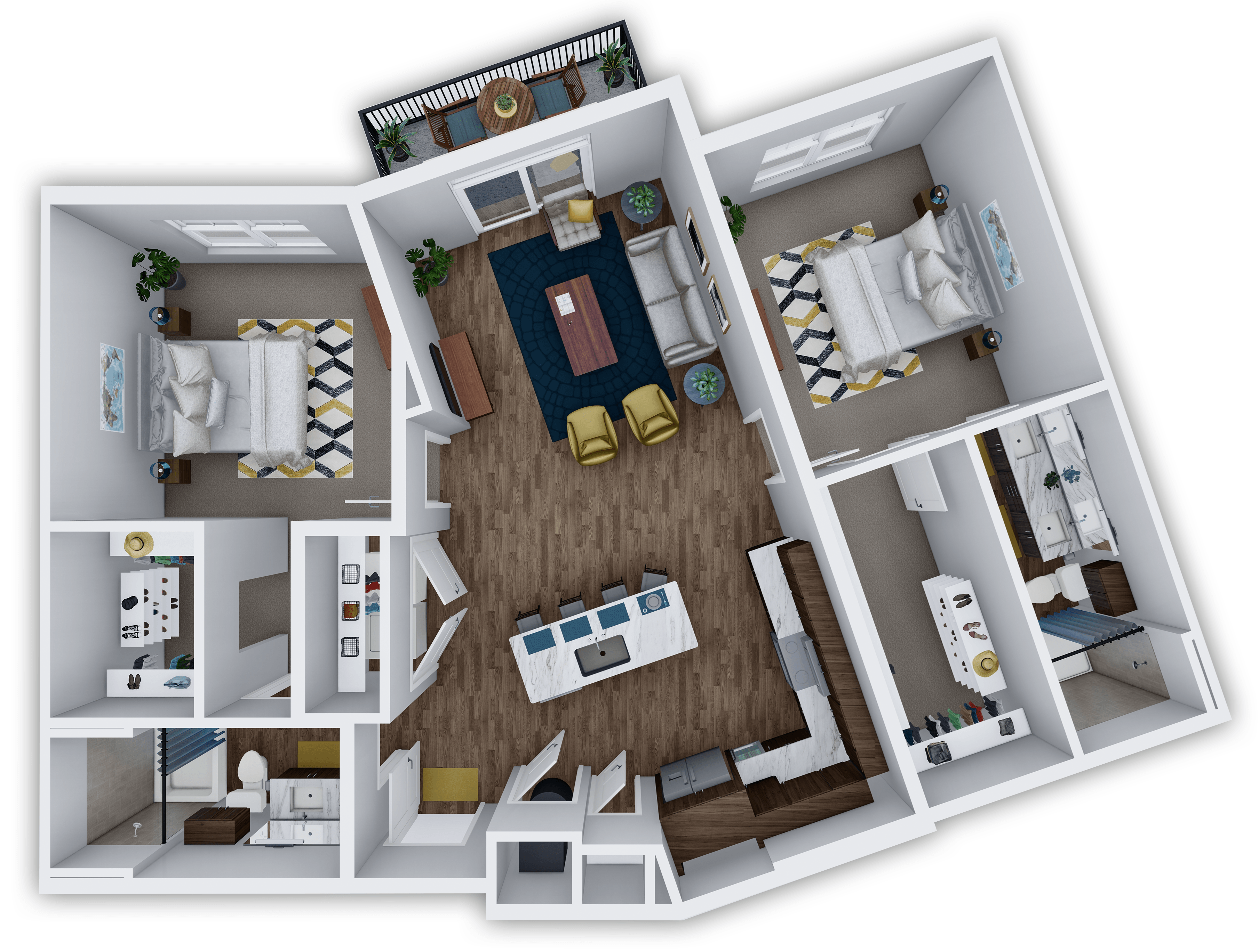 B3 Large Two Bedroom